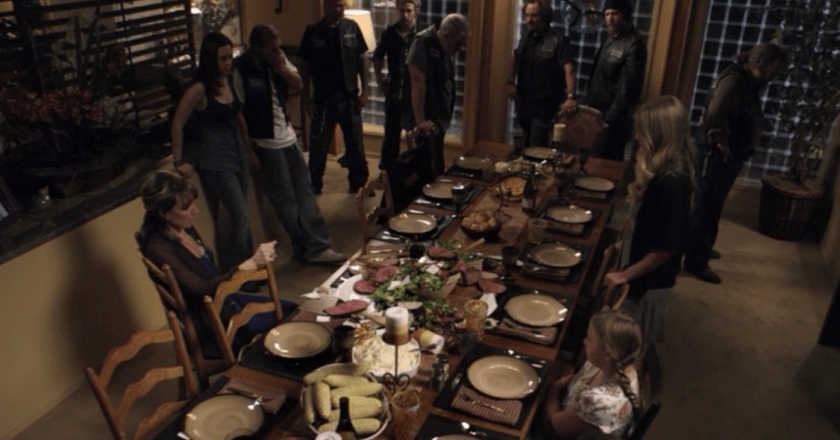 The tense family meal mid-way through season 2 stands in stark contrast to the joyful meal in the first season. 